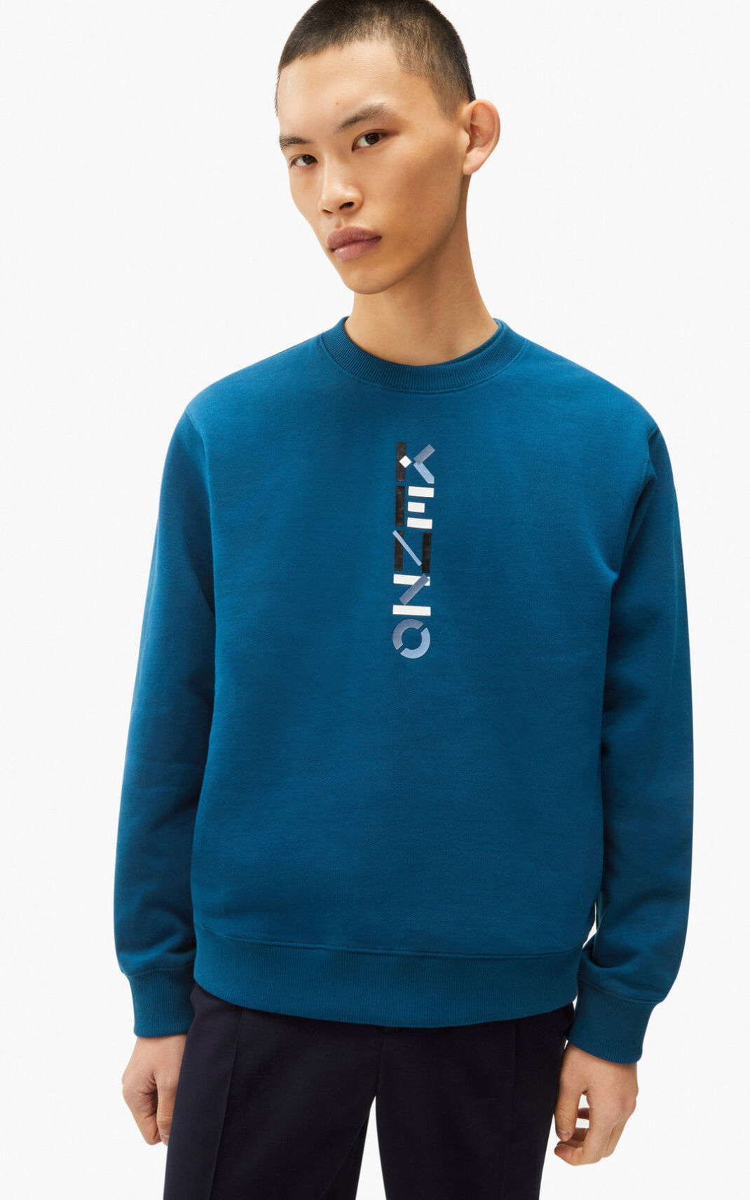 Sudadera Kenzo The Invierno Capsule Logo Hombre Azules - SKU.0161000